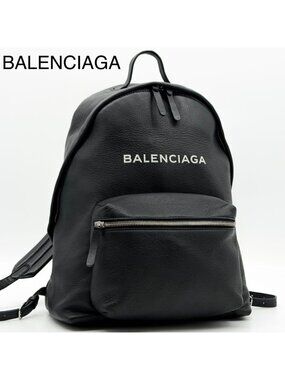 Balenciaga Everyday Leather Backpack Black